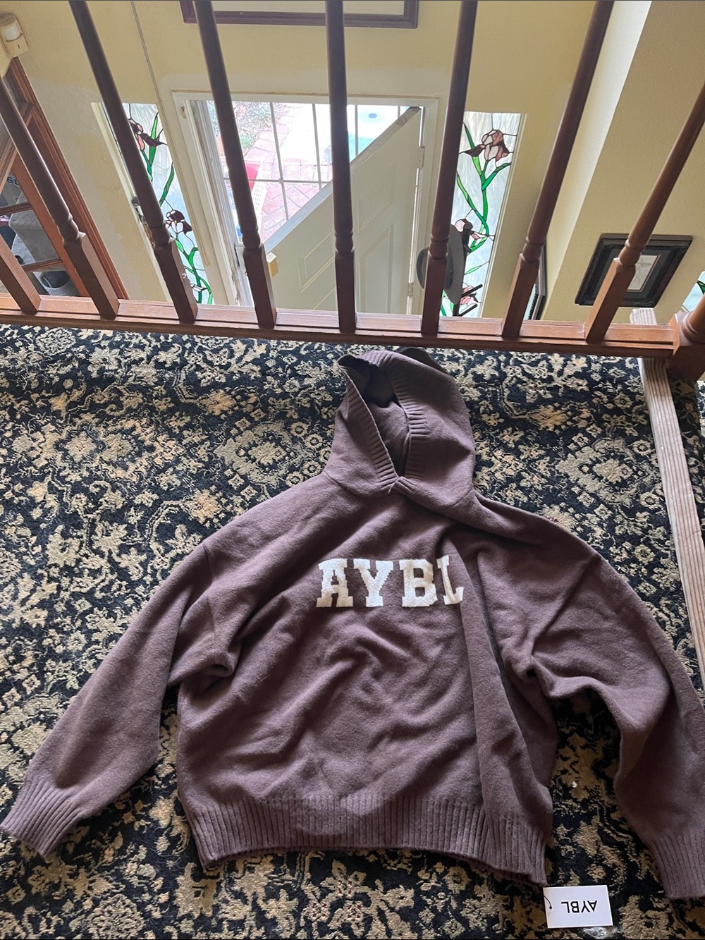 AYBL Chocolate Brown Hooded Knit Sweater